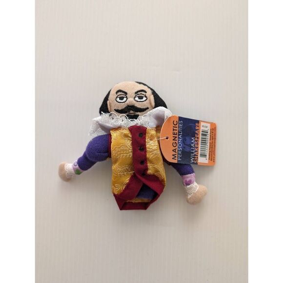 Magnetic Personalities Finger Puppet William Shakespeare Fridge Magnet - Picture 1 of 4